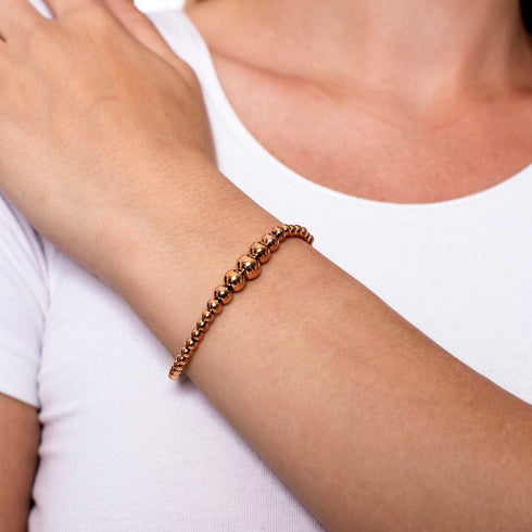 Enchanteur | Cascade en or rose 18 carats | Bracelet Expression